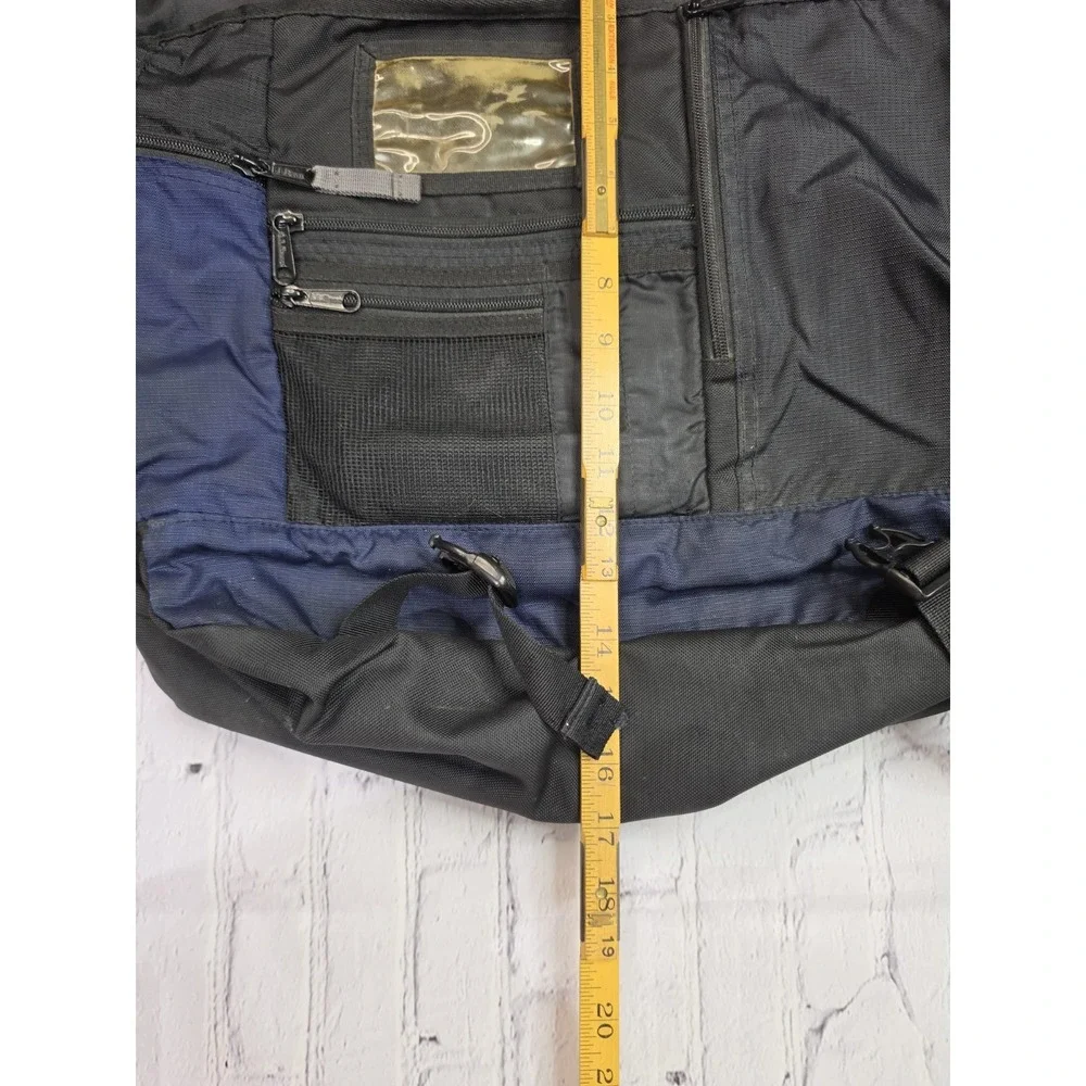 L.L. Bean Messenger Bag Blue Black 18